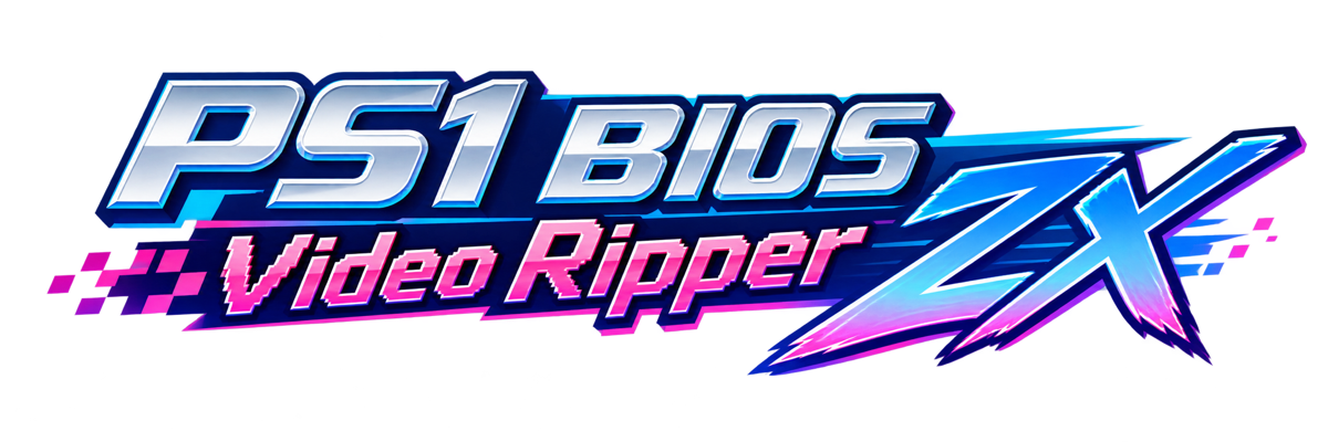 PS1 BIOS Video Ripper ZX ロゴ